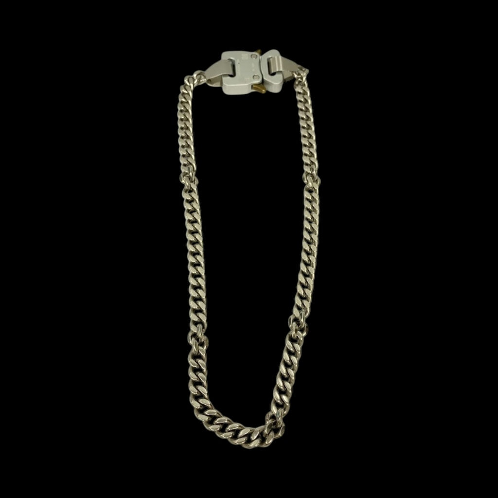 Silver Metal Buckle Necklace