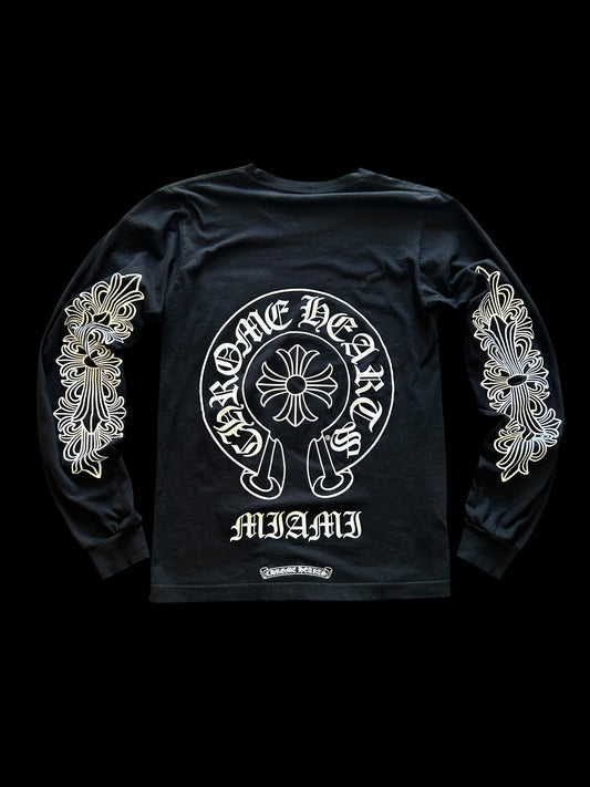 Miami Exclusive Horseshoe Logo Longsleeve T-Shirt