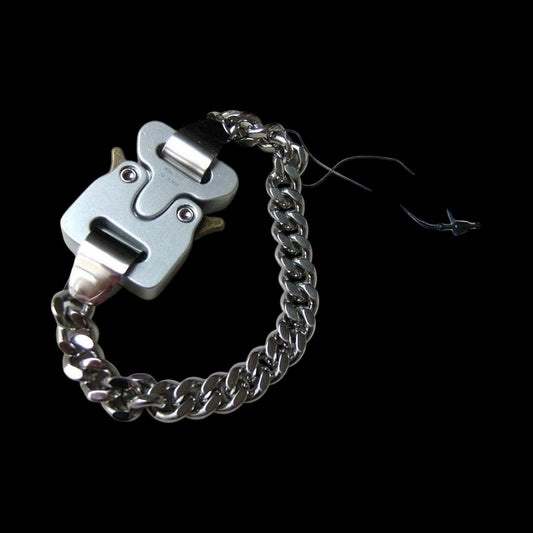 Silver Metal Buckle Bracelet