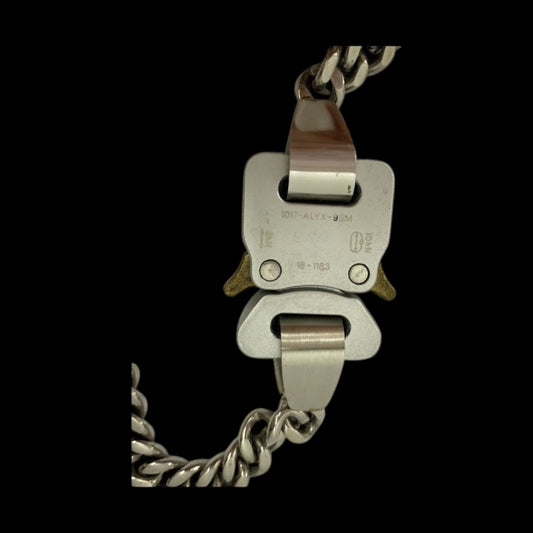 Silver Metal Buckle Necklace